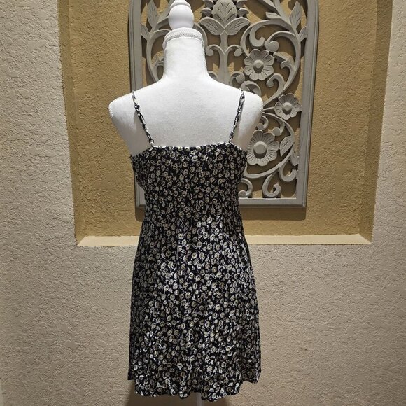 Art Class Vintage 90's, Y2K Black & White Daisy Floral Mini Slip Dress XL - Picture 2 of 7